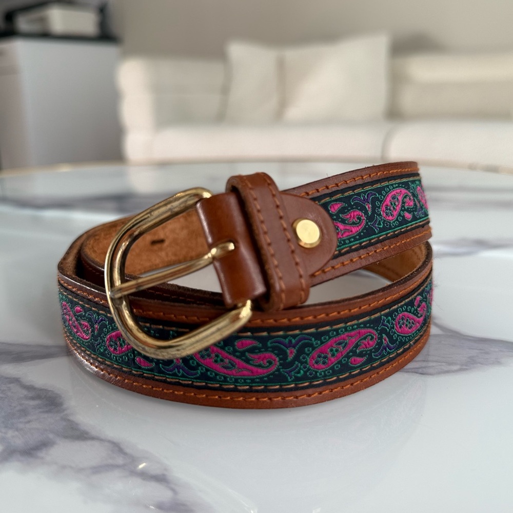 Vintage Genuine Italian Leather Western Belt – Size 115